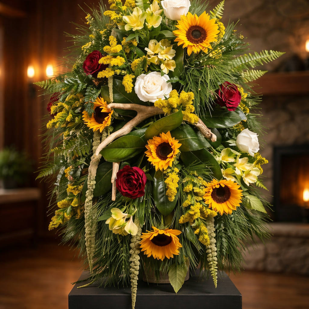 Decorative branch arrangement
